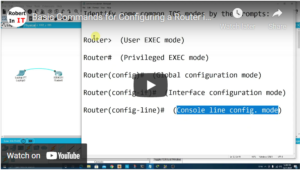 Video: Basic Commands for Configuring a Router in Packet Tracer